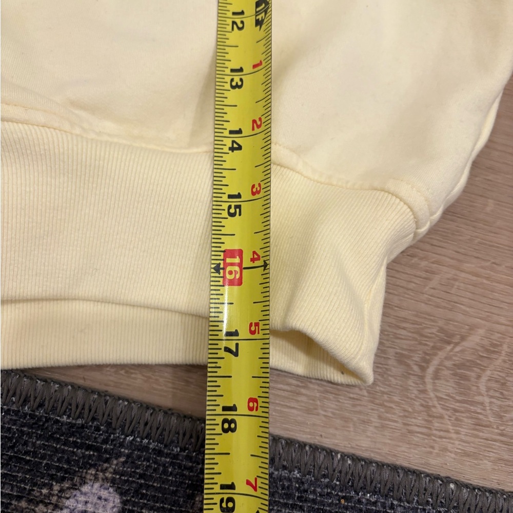 Athleta Yellow Forever Fleece Cropped Full Zip Size XXS - Picture 9 of 10